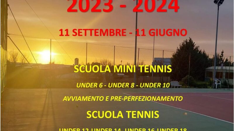 Scuola Tennis 2023 – 2024