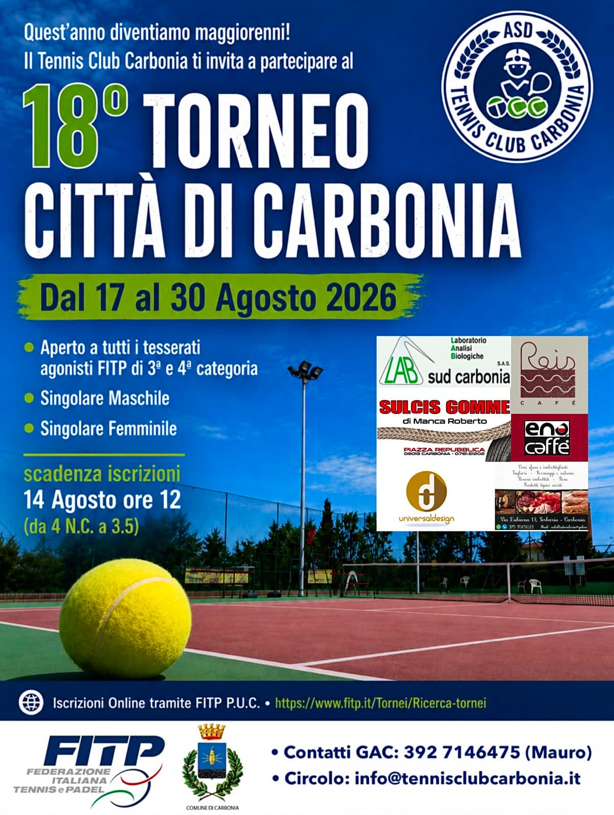 18° Torneo Open Città di Carbonia